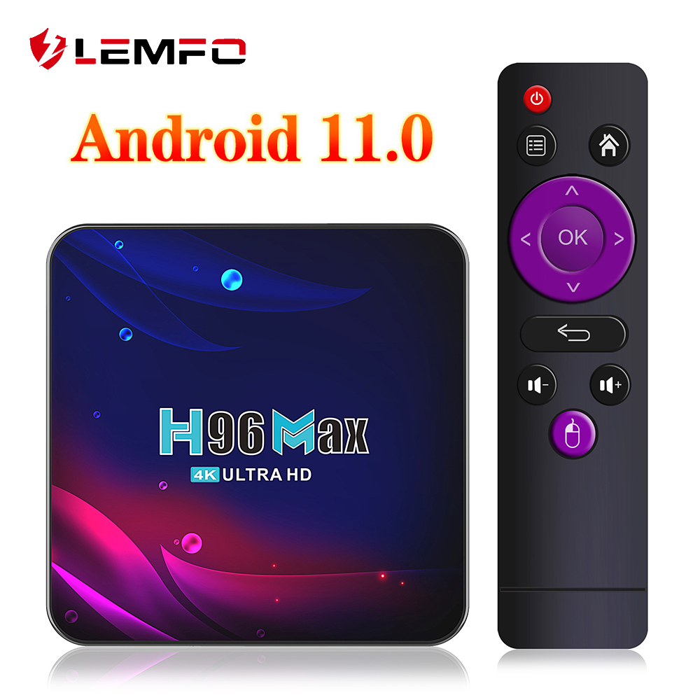 LEMFO-H96 MAX V11 Ʈ TV ڽ, ȵ̵ 11 2.4G..